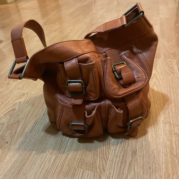 Garnet Hill Leather Hobo Bag - Picture 2 of 5